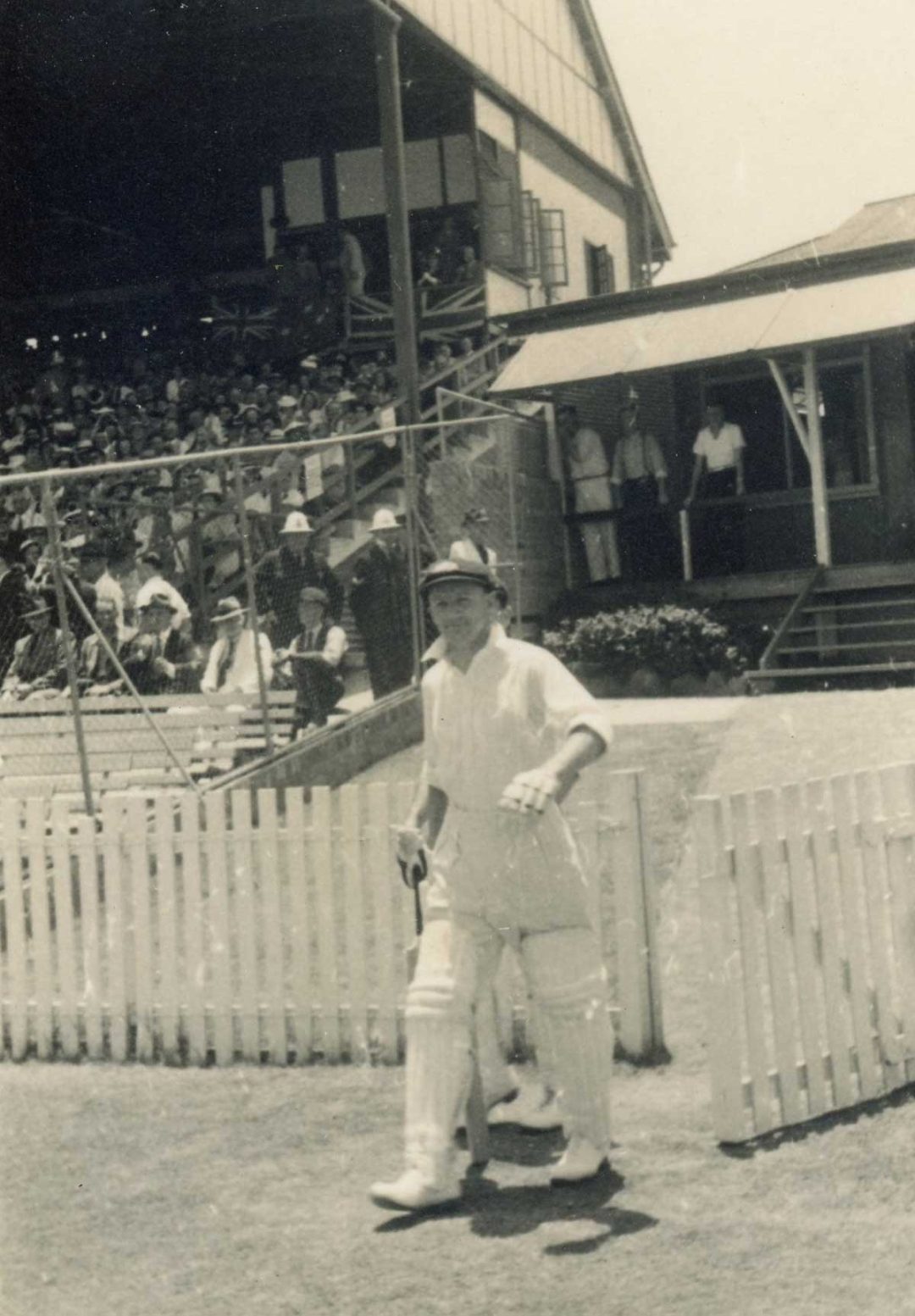 Godfrey Evans album, the great Bradman takes to the field
