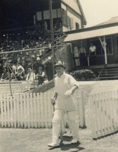 Godfrey Evans album, the great Bradman takes to the field