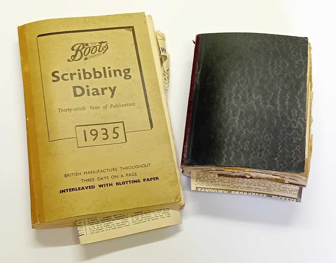 Godfrey Evans family scrapbooks