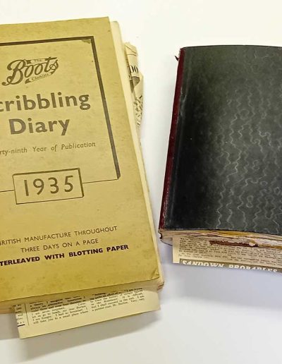 Godfrey Evans family scrapbooks