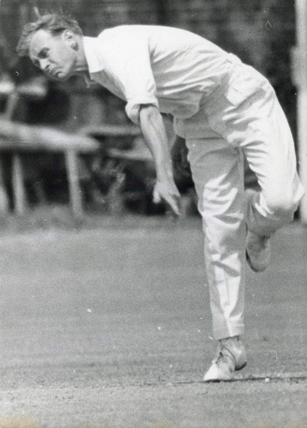 Derek Underwood in full flow