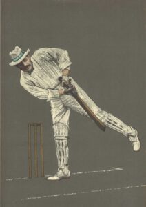 Lord Harris, lithograph by Albert Chevallier Tayler