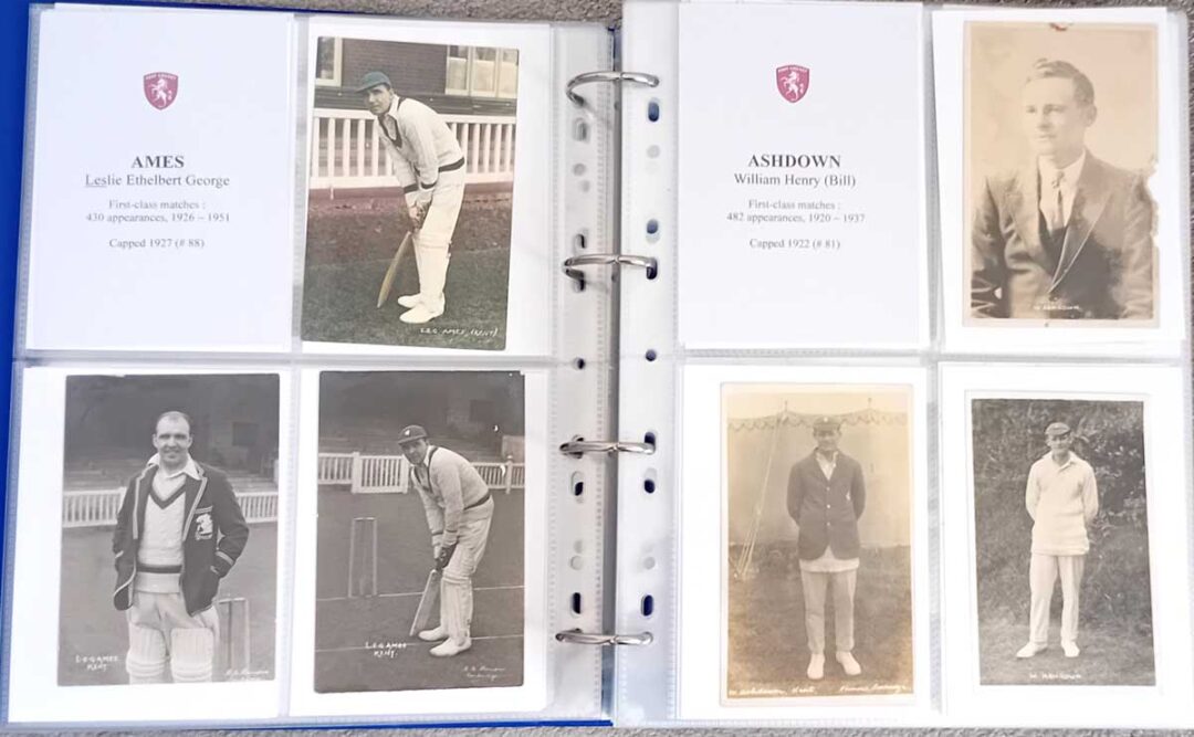 Photograph album in the Kent Cricket collection