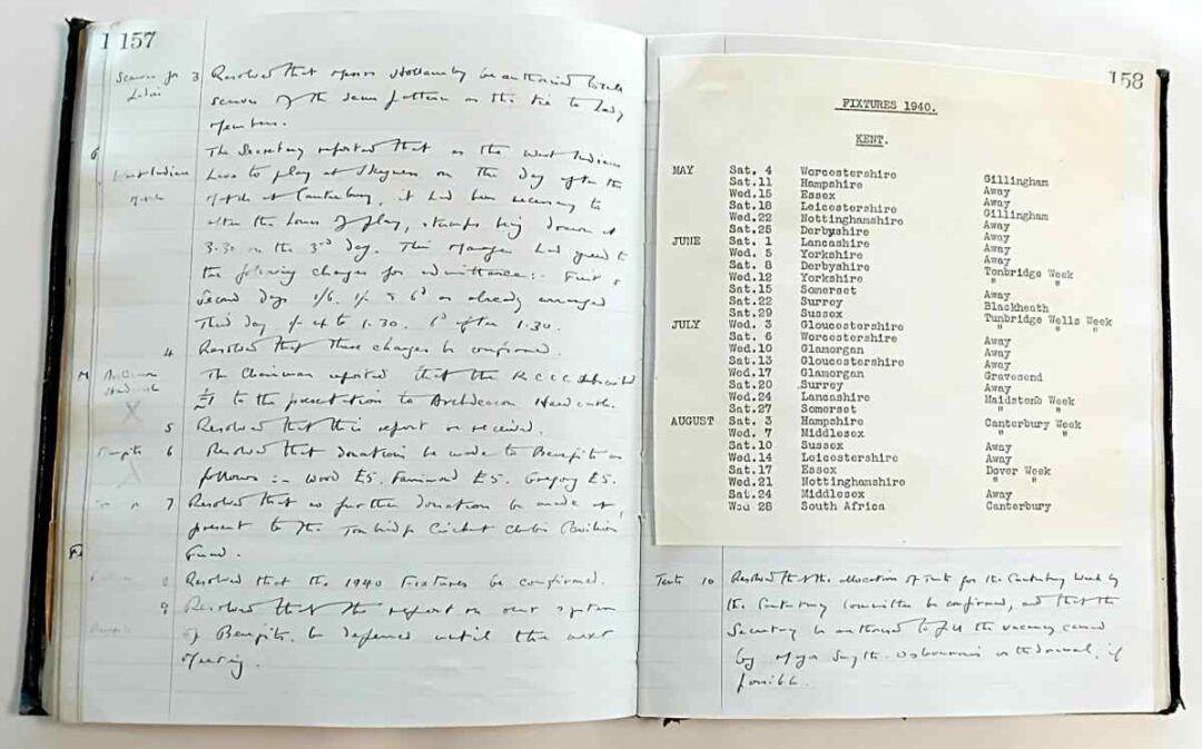 General Committee minutes from 1939 anticipating a busy season in 1940